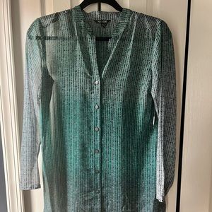 NWT Nic + Zoe Mesh Blouse Size XS (fits like a loose small) - Smoke Free Home
